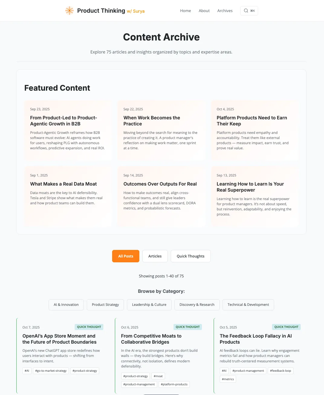 Archives Page